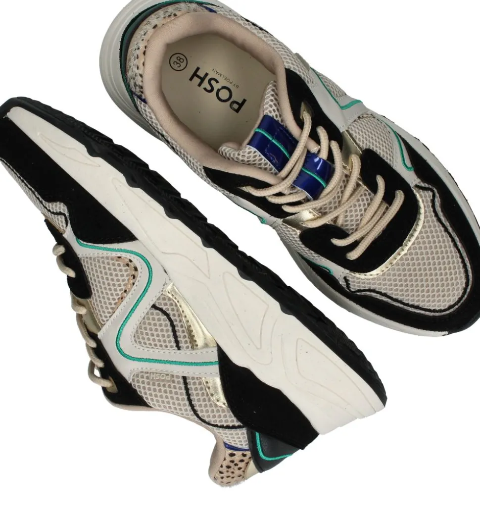 POSH by Poelman Sneakers Beige Dames