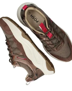 POSH by Poelman Sneakers Bruin Dames