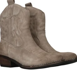 PS Poelman Enkellaarsjes Grijs Dames