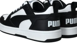 Puma Rebound V6 Low JR Sneakers Zwart Jongens