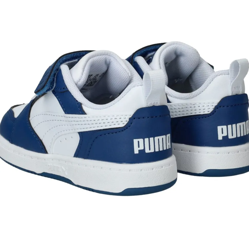 Puma Rebound V6 Low Sneakers Blauw Jongens