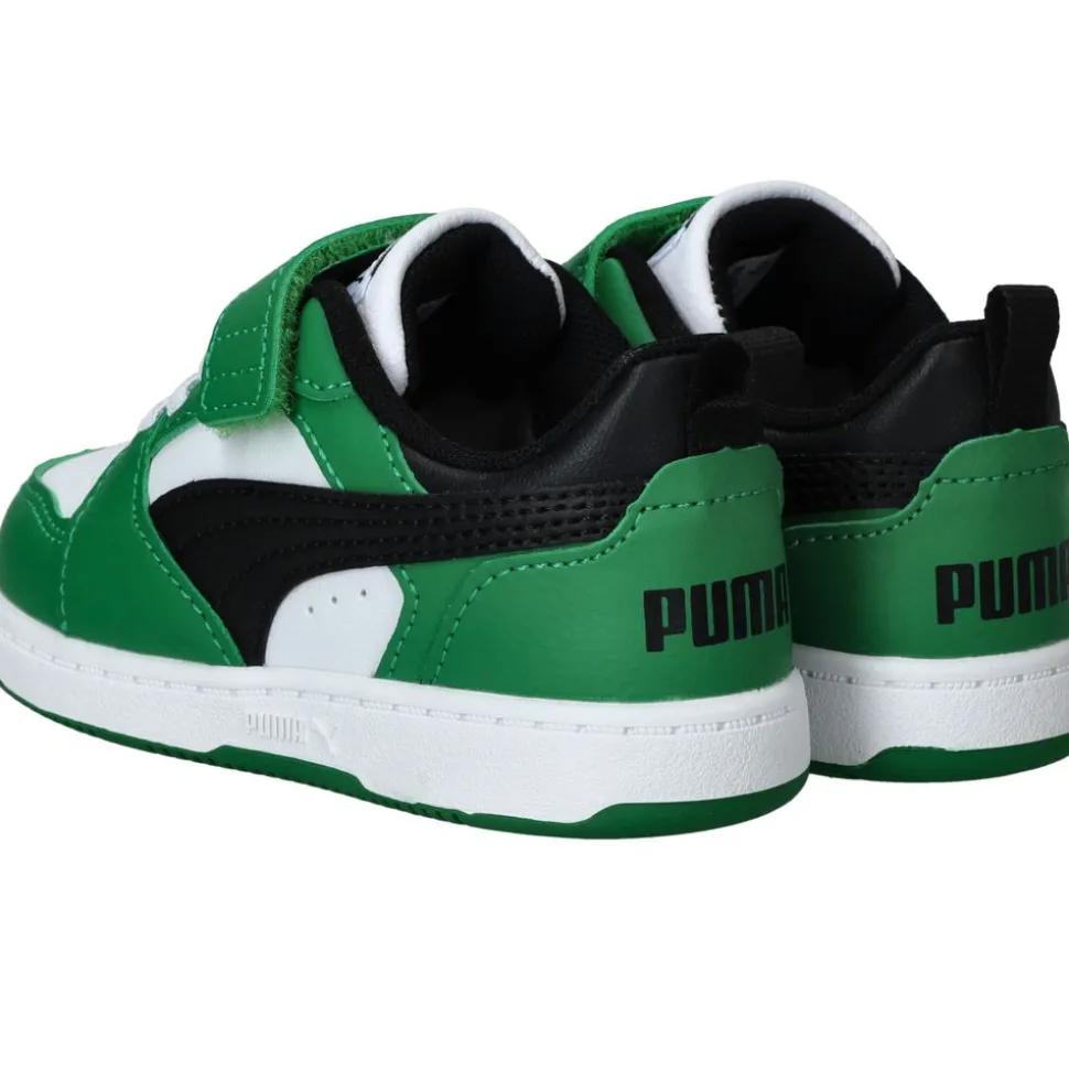 Puma Rebound V6 Low Sneakers Groen Jongens