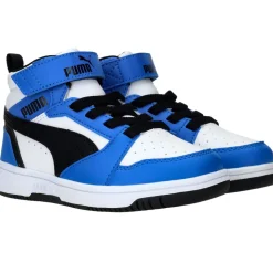 Puma Rebound V6 Mid Sneakers Blauw Jongens