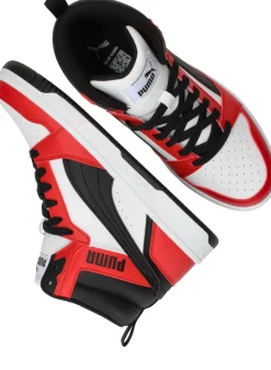 Puma Rebound V6 Mid Sneakers Rood Jongens