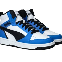Puma Rebound V6 Mid Sneakers Blauw Jongens
