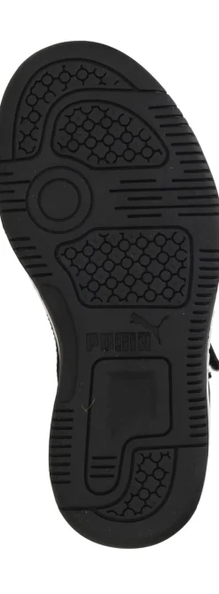 Puma Rebound V6 Mid Sneakers Zwart Jongens