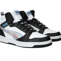 Puma Rebound V6 Mid Space Belle Sneakers Zwart Meisjes