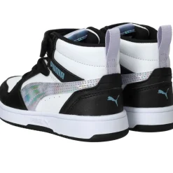 Puma Rebound V6 Mid Space Belle Sneakers Zwart Meisjes