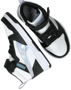 Puma Rebound V6 Mid Space Belle Sneakers Zwart Meisjes