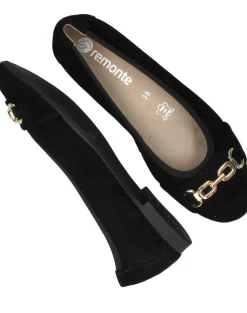 Remonte Ballerina's Zwart Dames