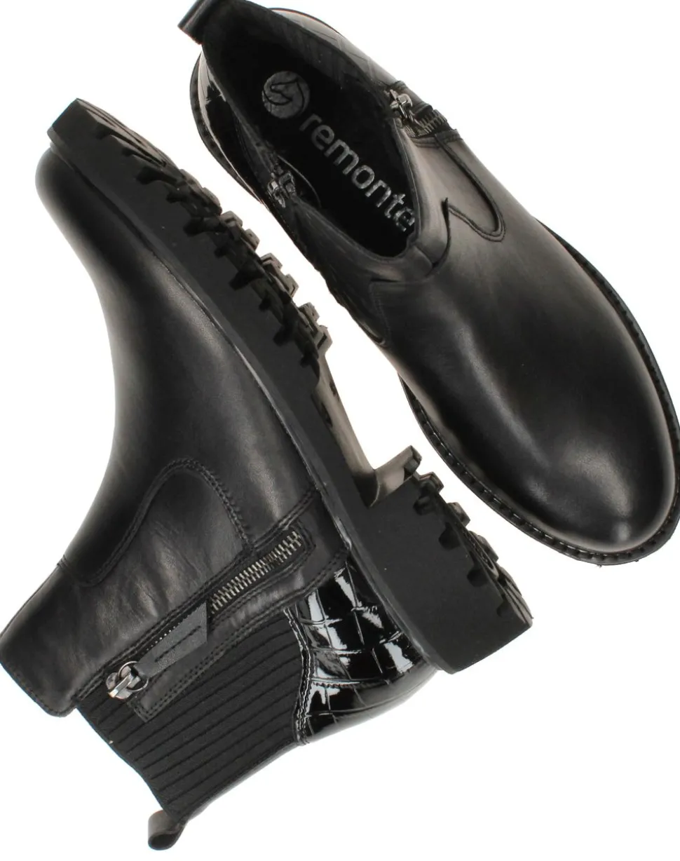 Remonte Chelseaboots Zwart Dames