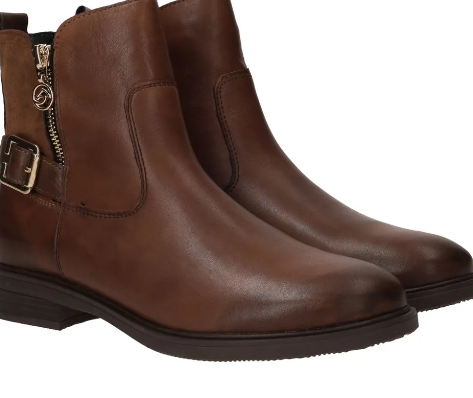 Remonte Enkellaarsjes Bruin Dames