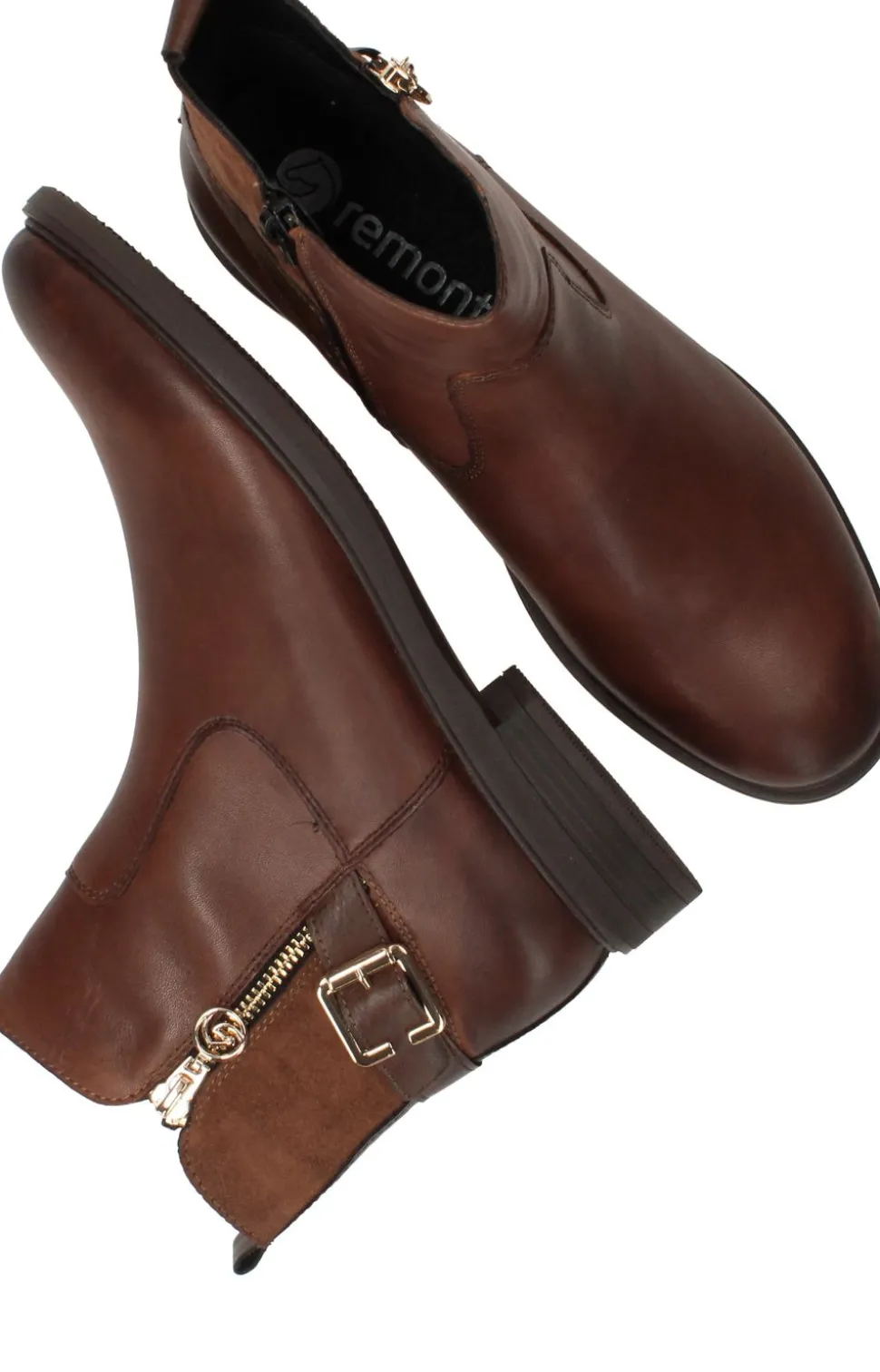 Remonte Enkellaarsjes Bruin Dames