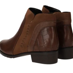 Remonte Enkellaarsjes Bruin Dames