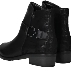 Remonte Enkellaarsjes Zwart Dames