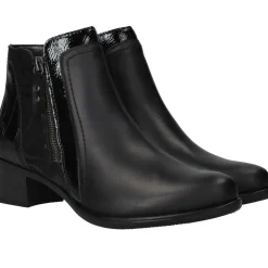 Remonte Enkellaarsjes Zwart Dames