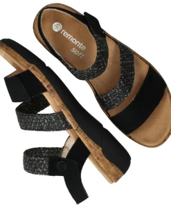 Remonte Sandalen Zwart Dames