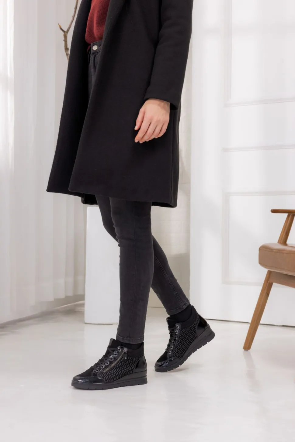 Remonte Veterboots Zwart Dames