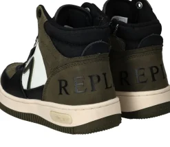 Replay Epic Jr MID 4 Sneakers Groen Jongens