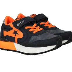 Replay Fiber JR 7 Sneakers Blauw Jongens