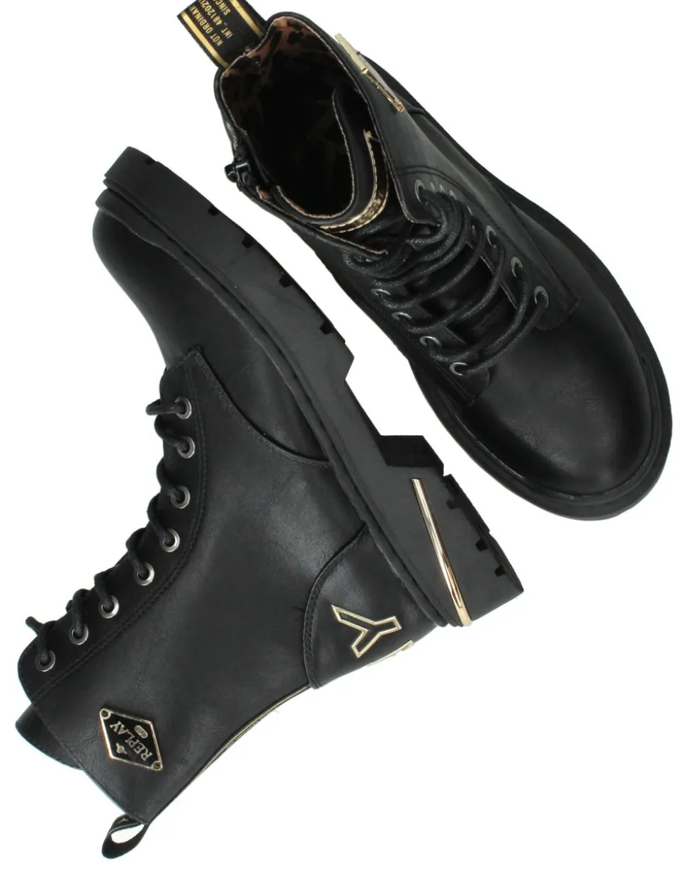 Replay Joplin 15 Veterboots Zwart Meisjes