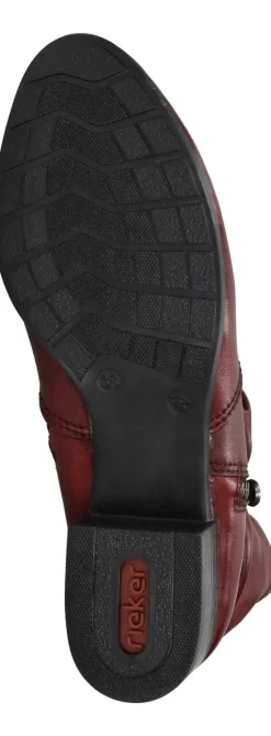 Rieker Enkellaarsjes Rood Dames