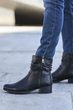 Rieker Enkellaarsjes Zwart Dames