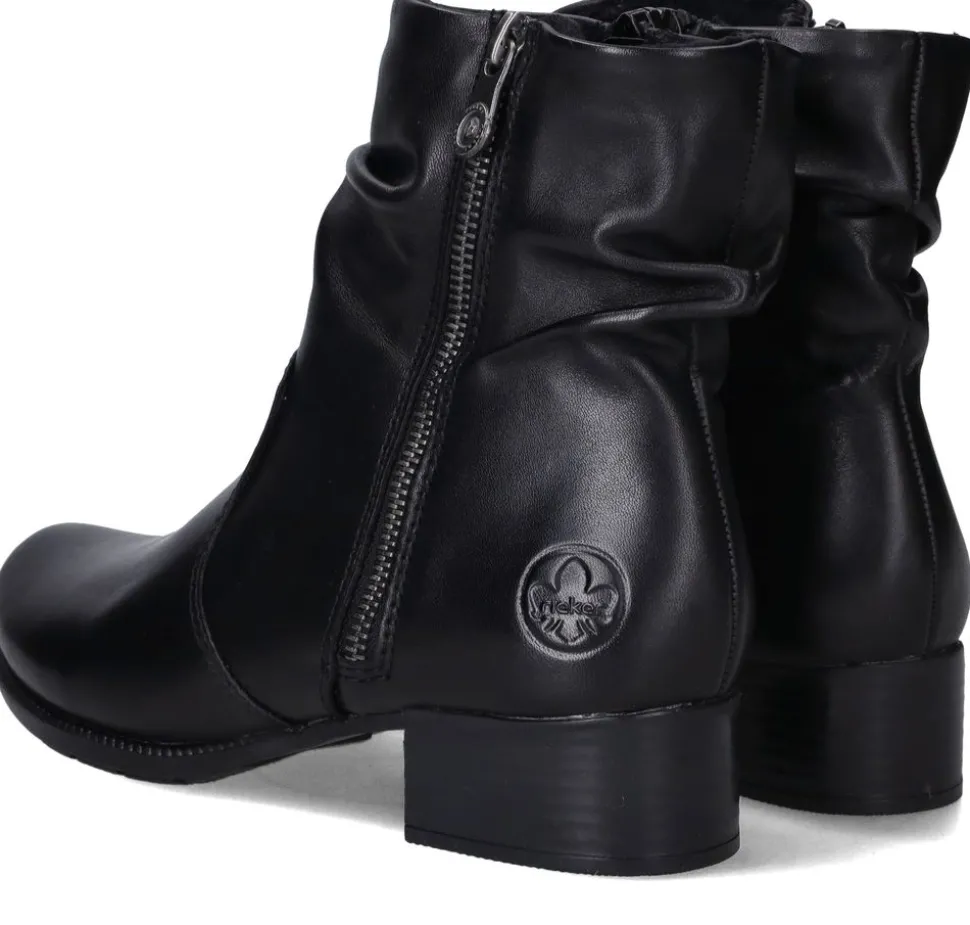 Rieker Enkellaarsjes Zwart Dames