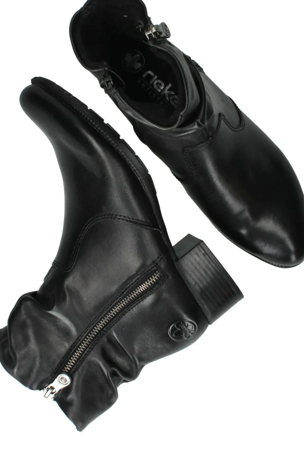 Rieker Enkellaarsjes Zwart Dames