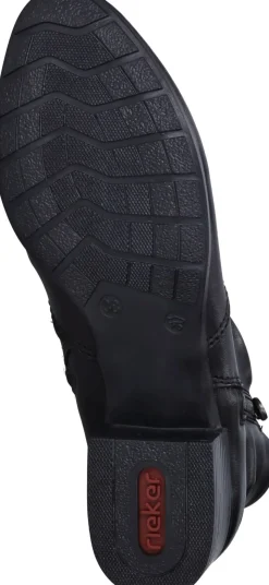 Rieker Enkellaarsjes Zwart Dames