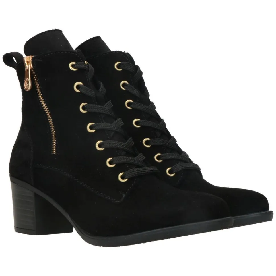 Rieker Enkellaarsjes Zwart Dames