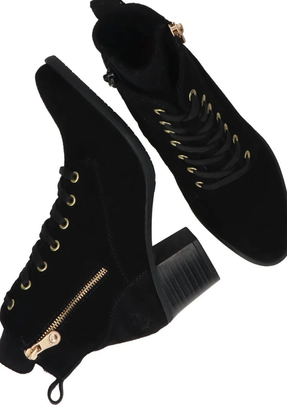 Rieker Enkellaarsjes Zwart Dames