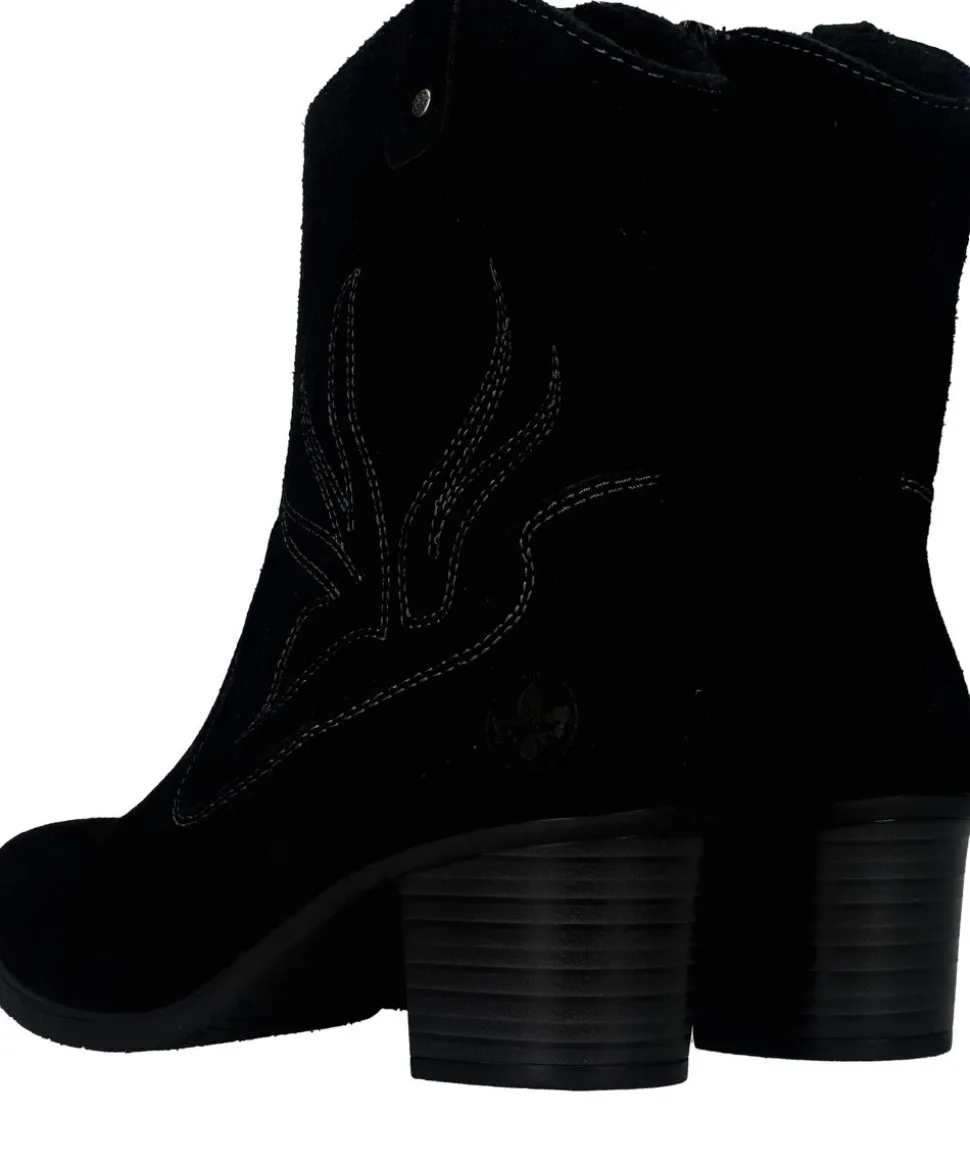 Rieker Enkellaarsjes Zwart Dames