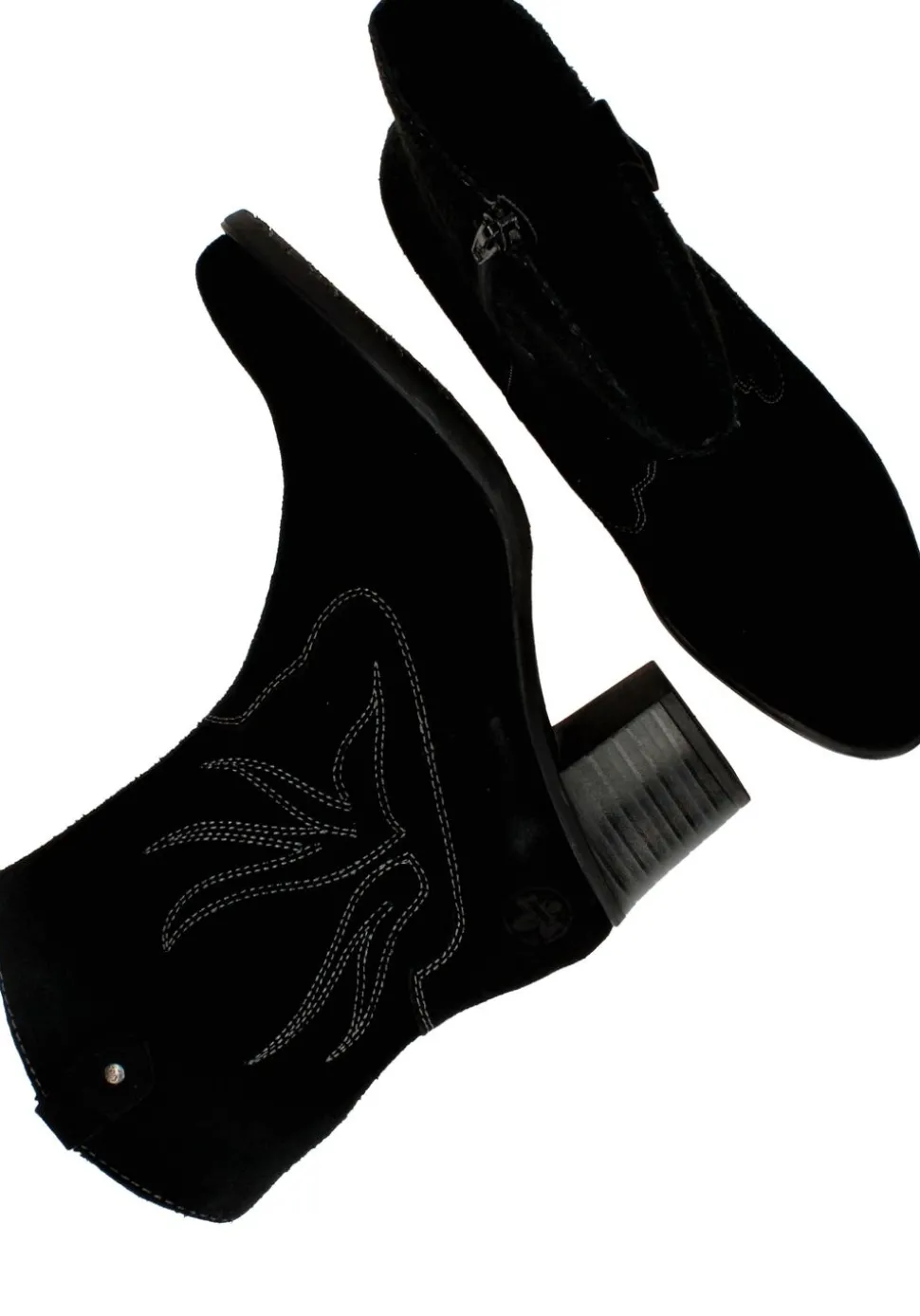 Rieker Enkellaarsjes Zwart Dames