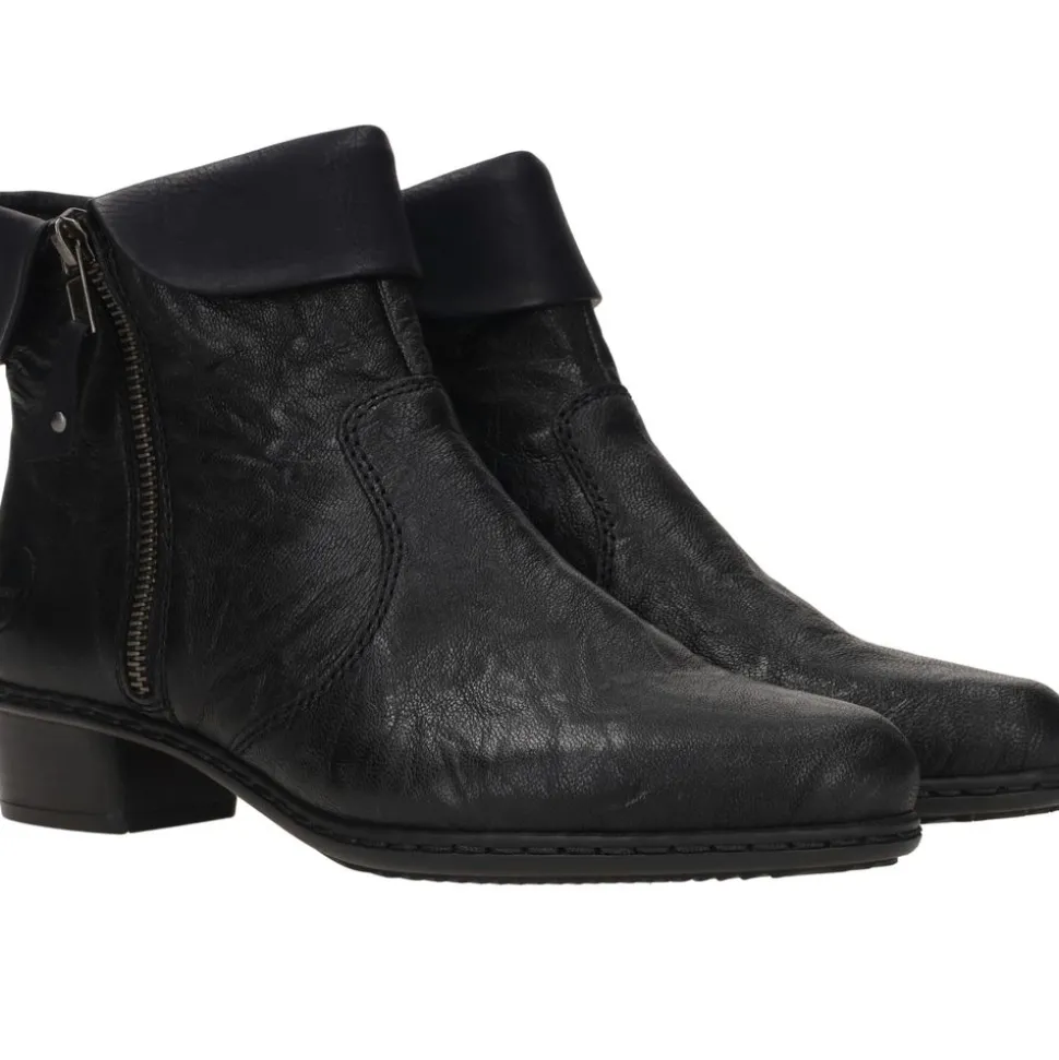 Rieker Enkellaarsjes Zwart Dames