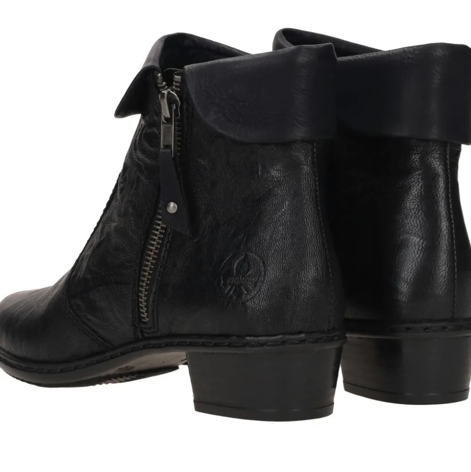 Rieker Enkellaarsjes Zwart Dames