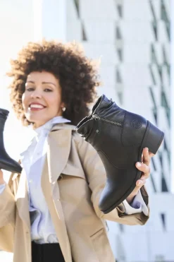 Rieker Enkellaarsjes Zwart Dames