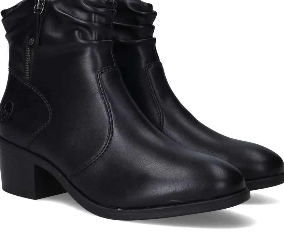 Rieker Enkellaarsjes Zwart Dames