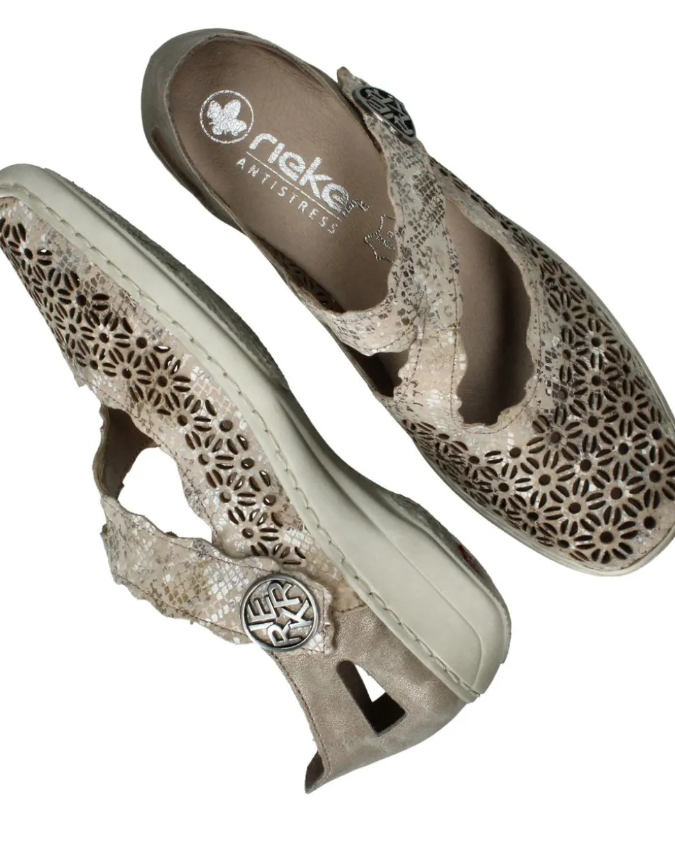 Rieker Instappers Beige Dames