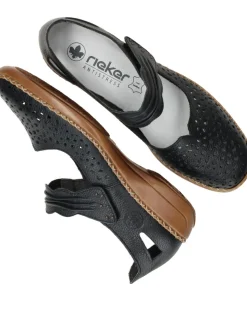 Rieker Instappers Blauw Dames