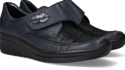 Rieker Instappers Blauw Dames