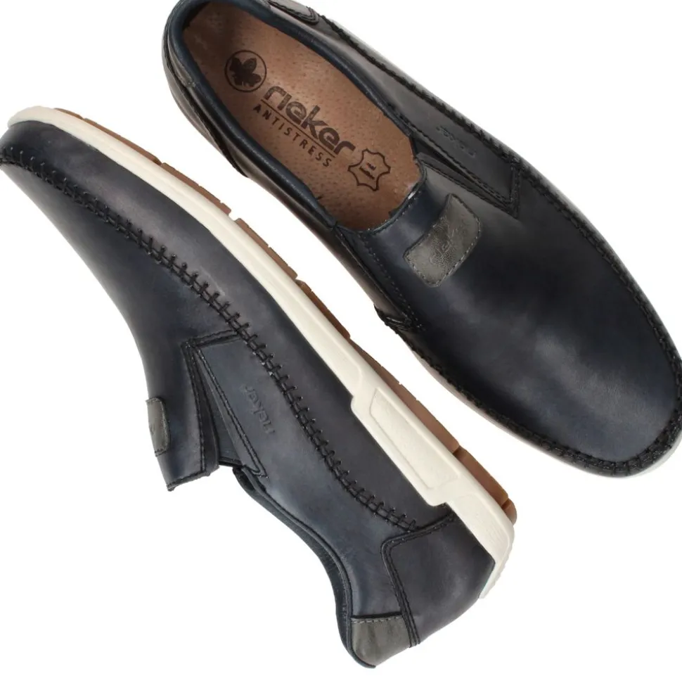 Rieker Instappers Blauw Heren