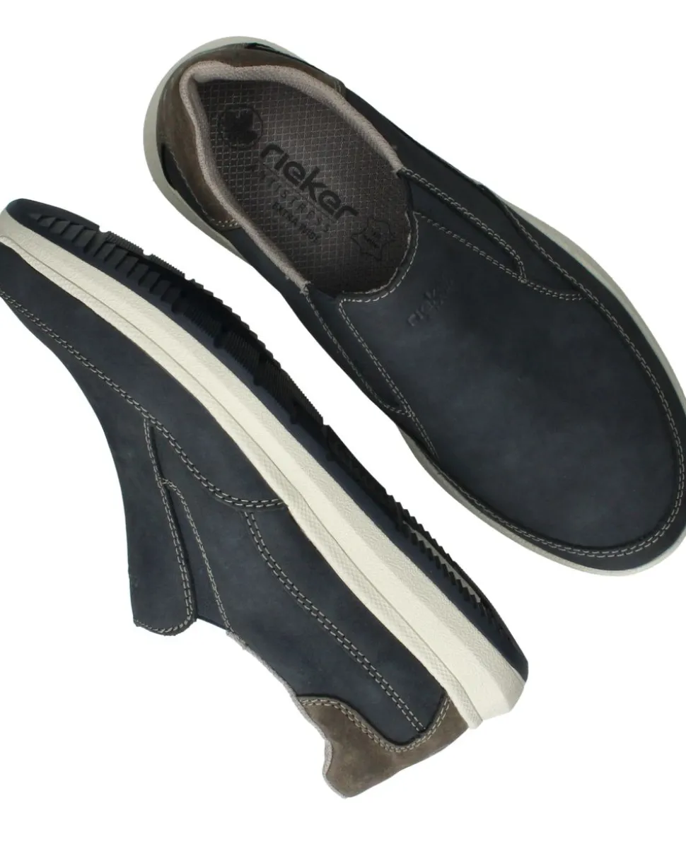 Rieker Instappers Blauw Heren