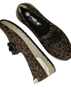 Rieker Instappers Bruin Dames