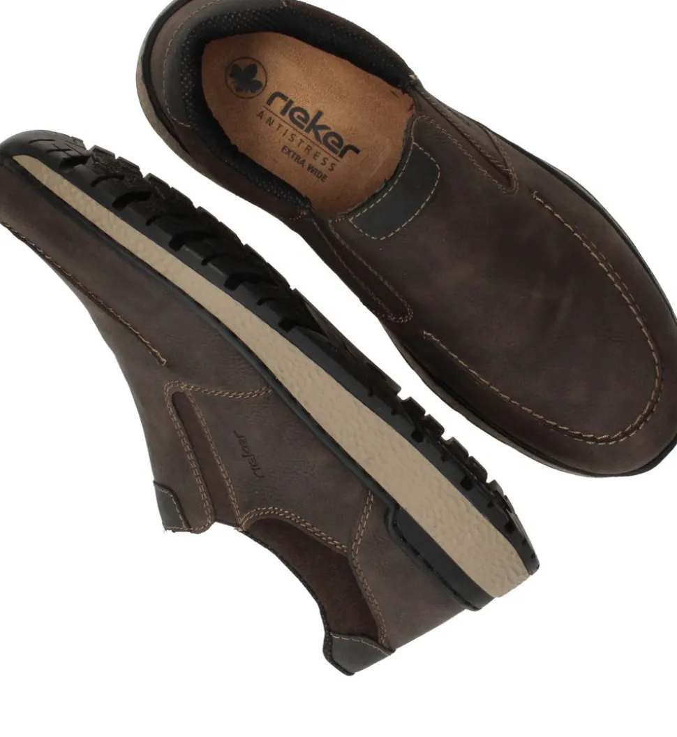 Rieker Instappers Bruin Heren
