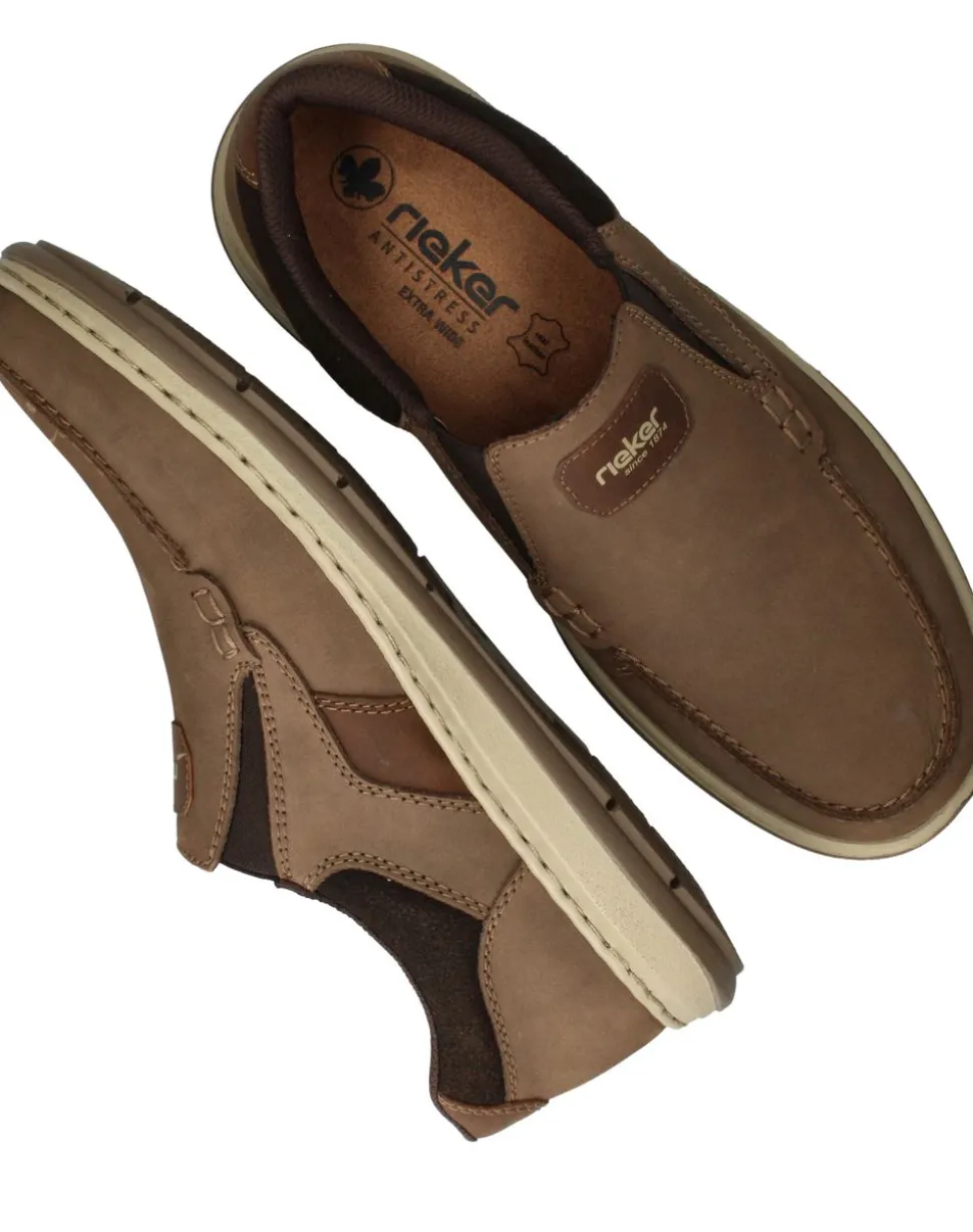 Rieker Instappers Bruin Heren