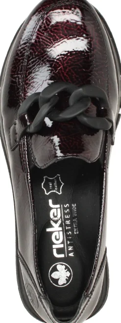 Rieker Instappers Rood Dames