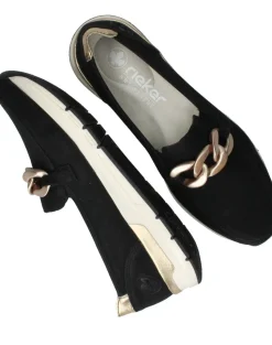 Rieker Instappers Zwart Dames