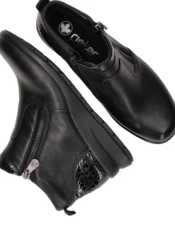 Rieker Instappers Zwart Dames