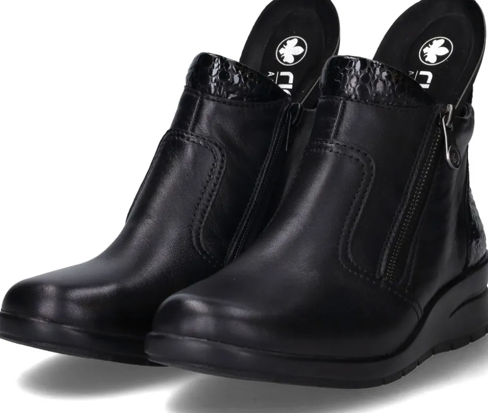 Rieker Instappers Zwart Dames